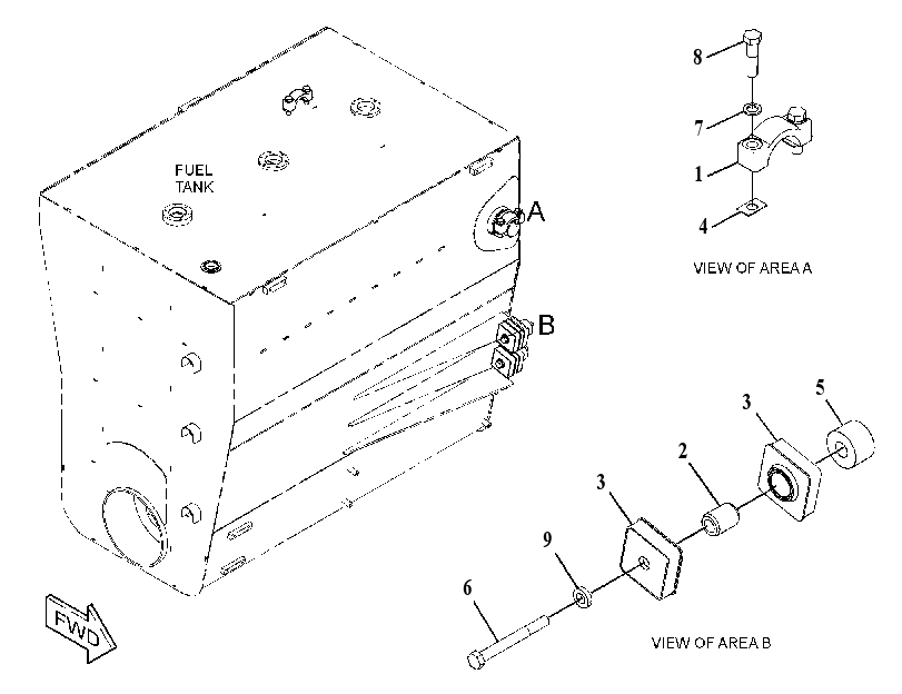 MOUNTING GP-FUEL TANK 3472469 CAT