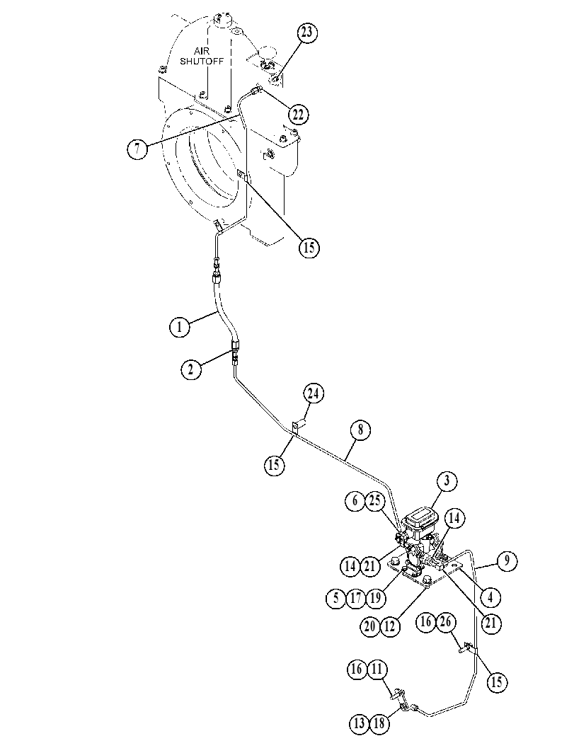 LINES GP-AIR SHUTOFF 4906101 CAT