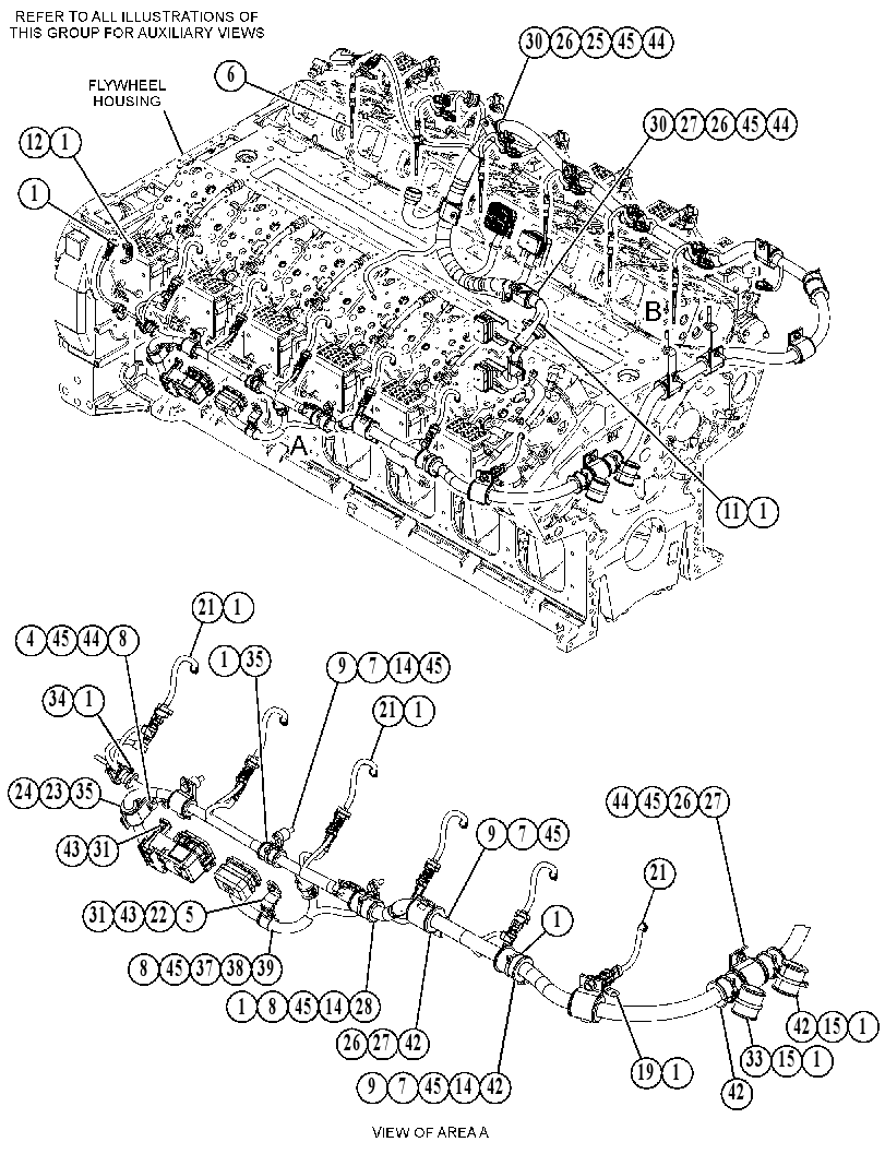 Проводка двигателя 4960842 CAT