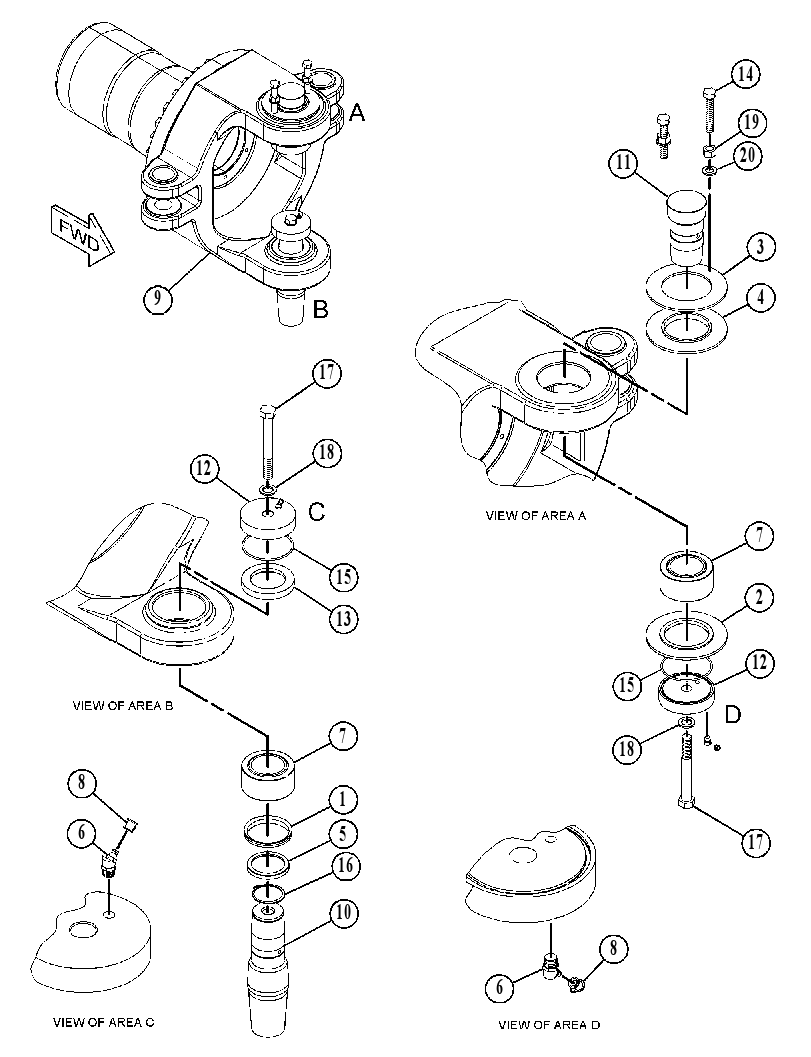 HITCH GP-OSCILLATING 1381461 CAT