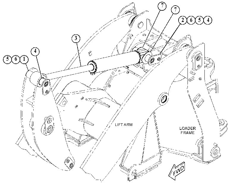 CYLINDER & MTG GP-TILT 3336545 CAT