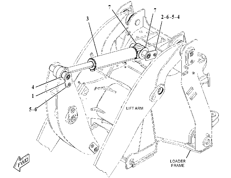 CYLINDER & MTG GP-TILT 3336544 CAT