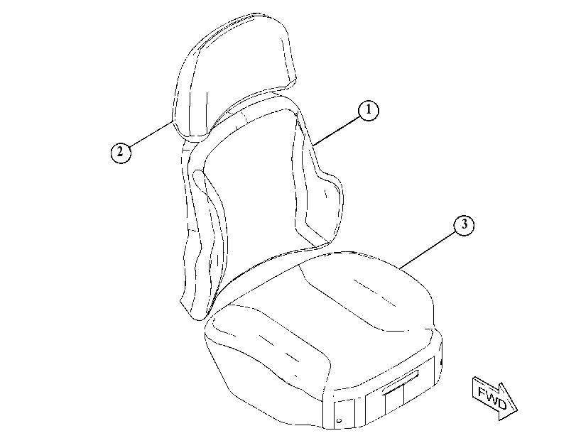 COVER GP-SEAT 4698635 CAT