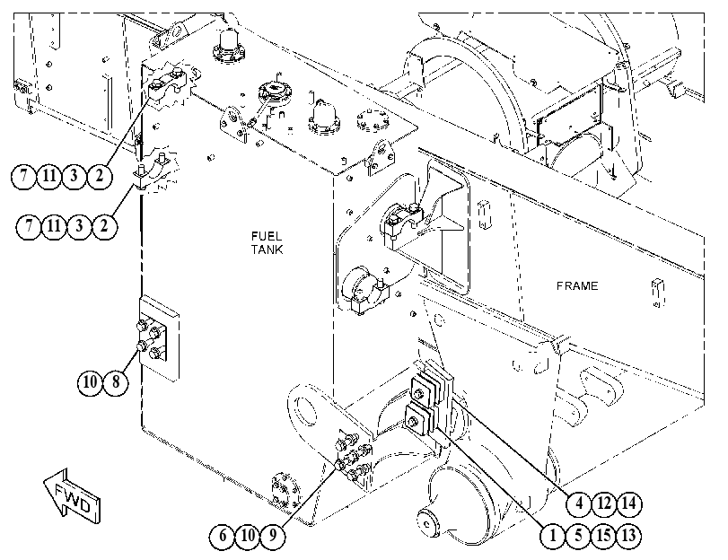 MOUNTING GP-TANK 5481006 CAT