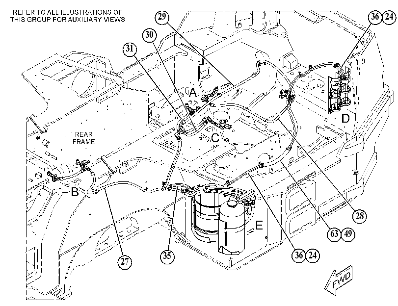 LINES GP-FIRE SUPPRESSION 5102800 CAT