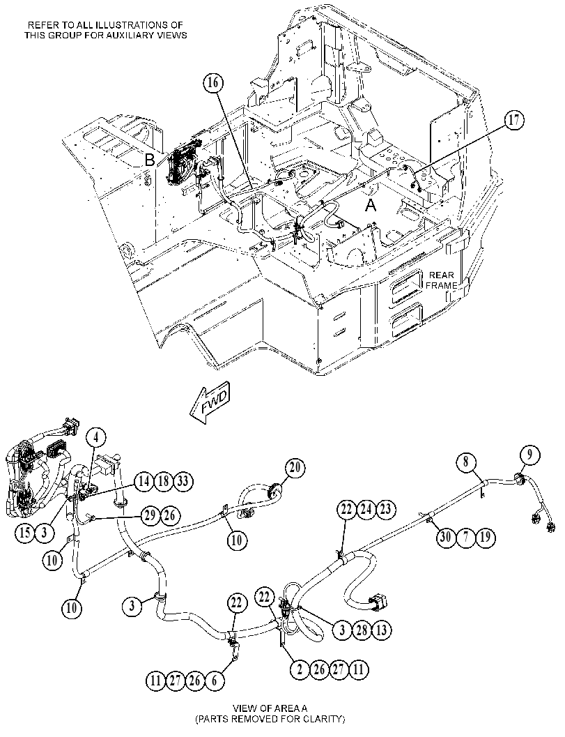 Проводка модуля AdBlue 5400480 CAT