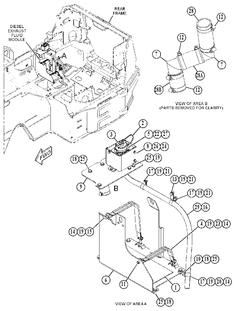 MOUNTING GP-DEF TANK 5400434 CAT
