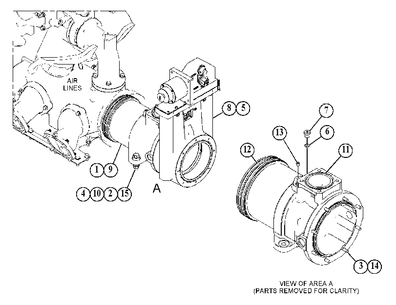 ADAPTER GP-AIR INLET 5365115 CAT