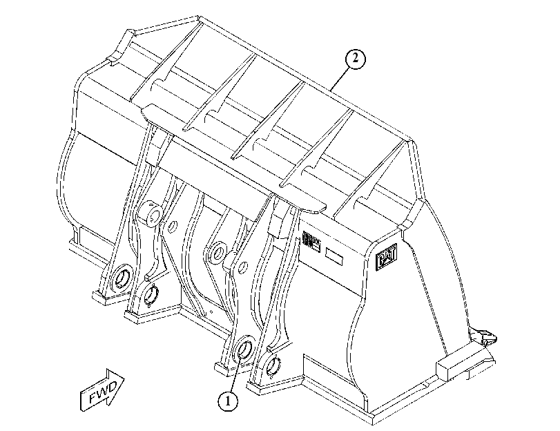 BUCKET GP-SLAG 5717308 CAT