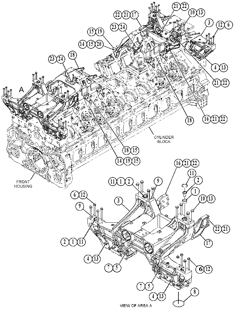 MOUNTING GP-TURBOCHARGER 4790458 CAT