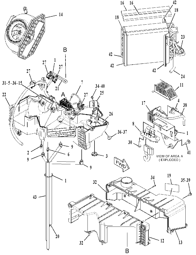 HEATER & AIR CONDITIONER GP 4186840 CAT