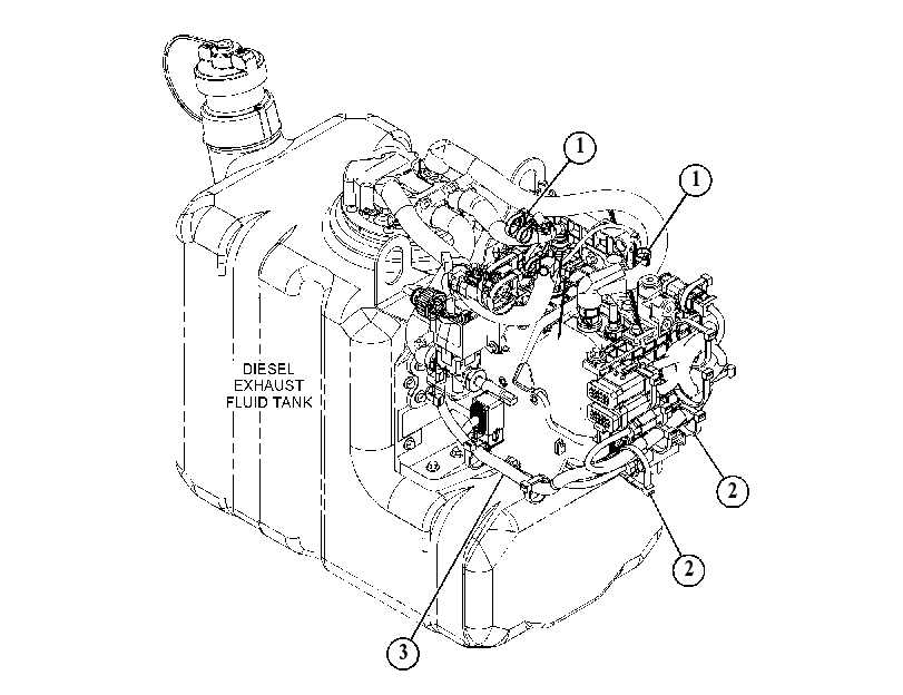 Проводка модуля AdBlue 5178353 CAT