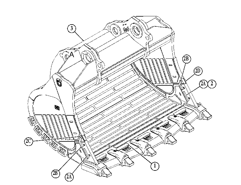 Ковш в сборе 4782335 CAT