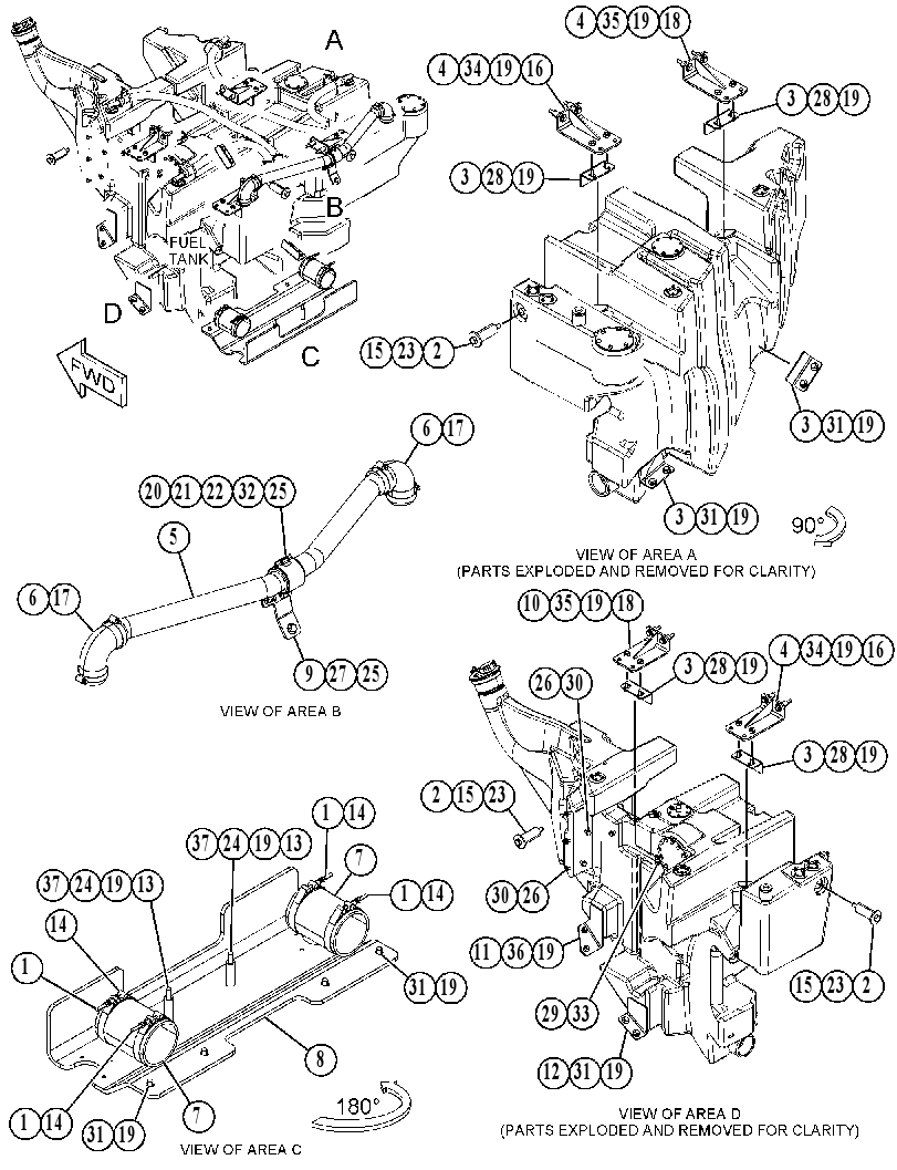 MOUNTING GP-FUEL TANK 4322625 CAT