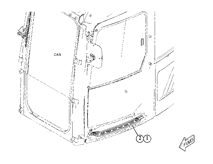 TREAD GP-CAB FLOOR 4167617 CAT