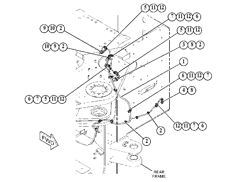 WIRING GP-HYDRAULIC TANK 4837450 CAT