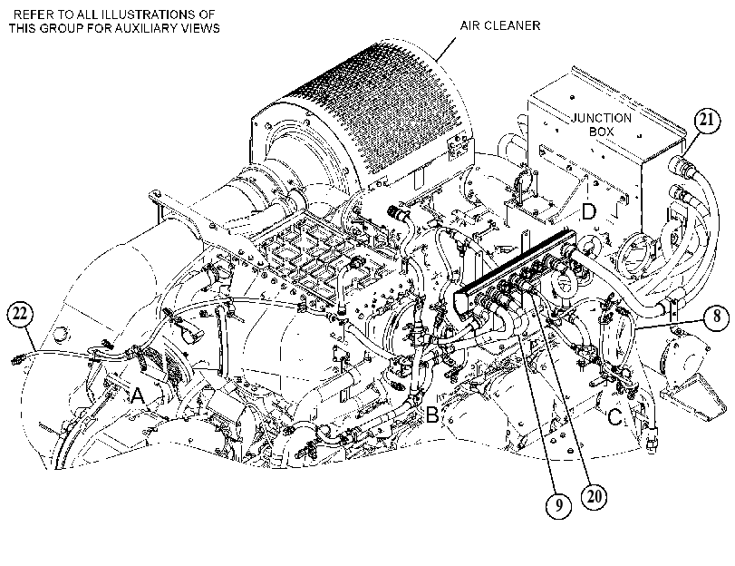 Проводка датчиков 4550218 CAT