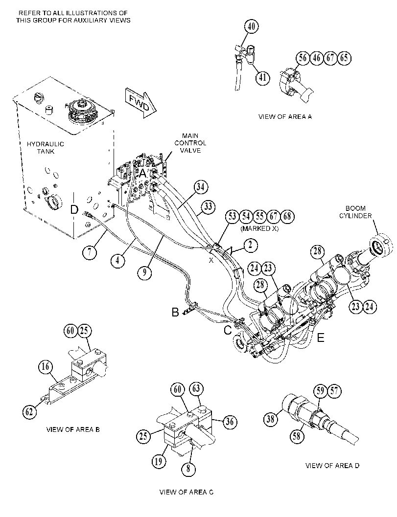Трубопроводы обратного клапана 4590455 CAT