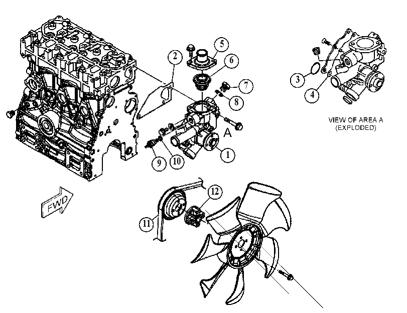 THERMOSTAT & SWITCH GP-ENGINE 4476008 CAT