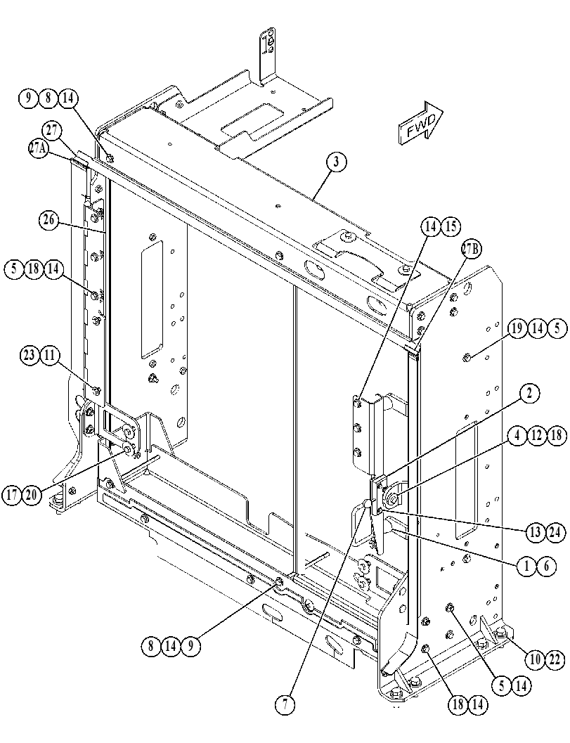 FRAME GP-RADIATOR 4202997 CAT