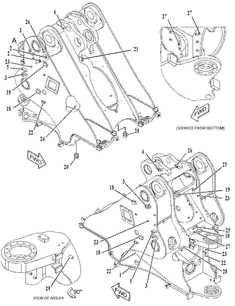 FRAME AS-LOADER 3475007 CAT