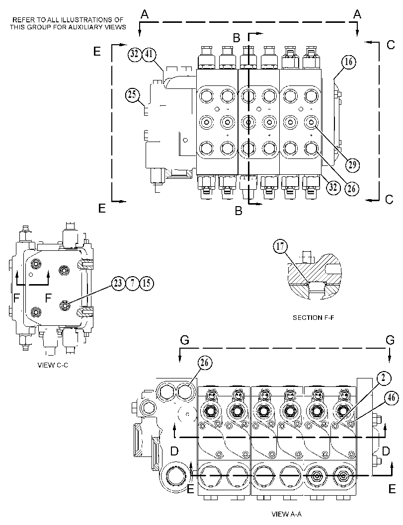 Клапан (секция 6) 4873036 CAT
