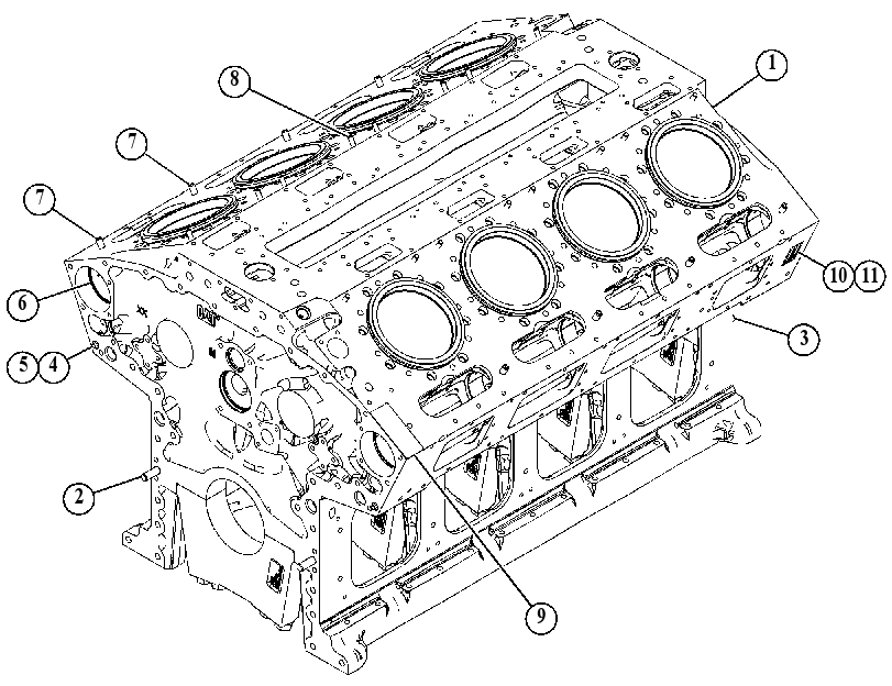 Блок цилиндров 5505124 CAT