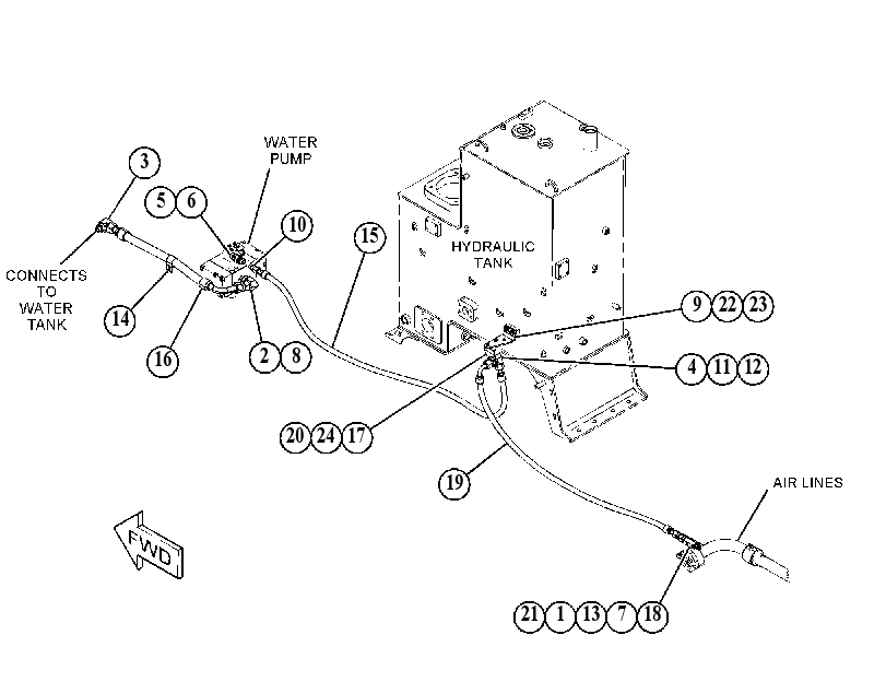 LINES GP-WATER INJECTION 5464584 CAT
