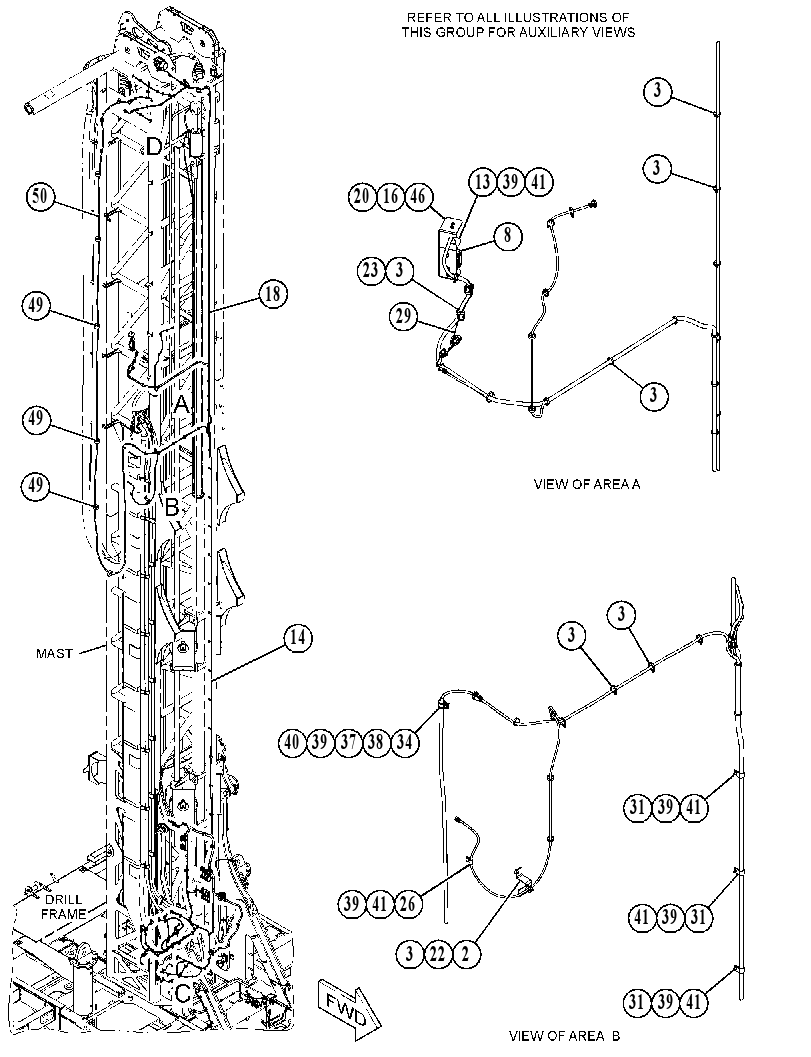 WIRING GP-MAST 4941199 CAT