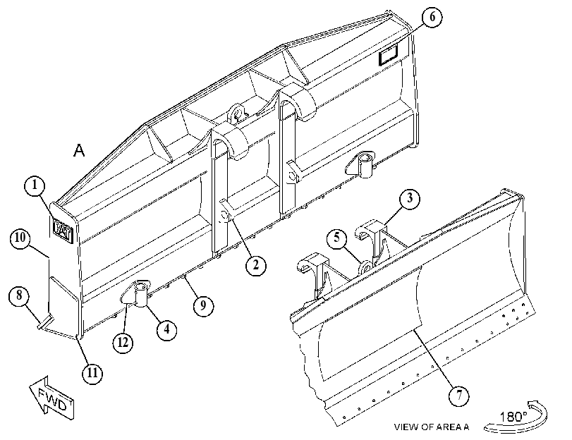 BLADE AS-STRAIGHT 5358470 CAT