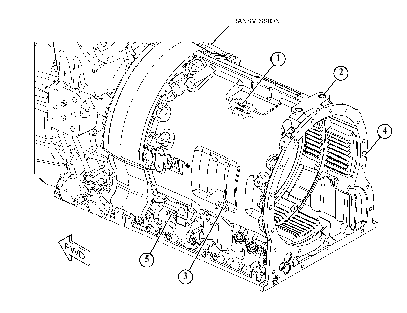 Корпус трансмиссии 5012325 CAT