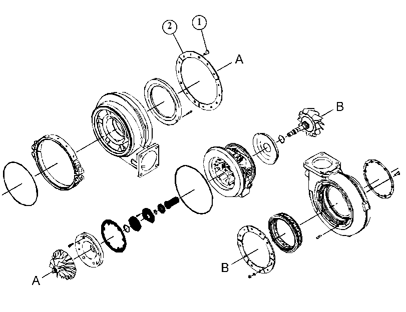 KIT-TURBOCHARGER 4703208 CAT
