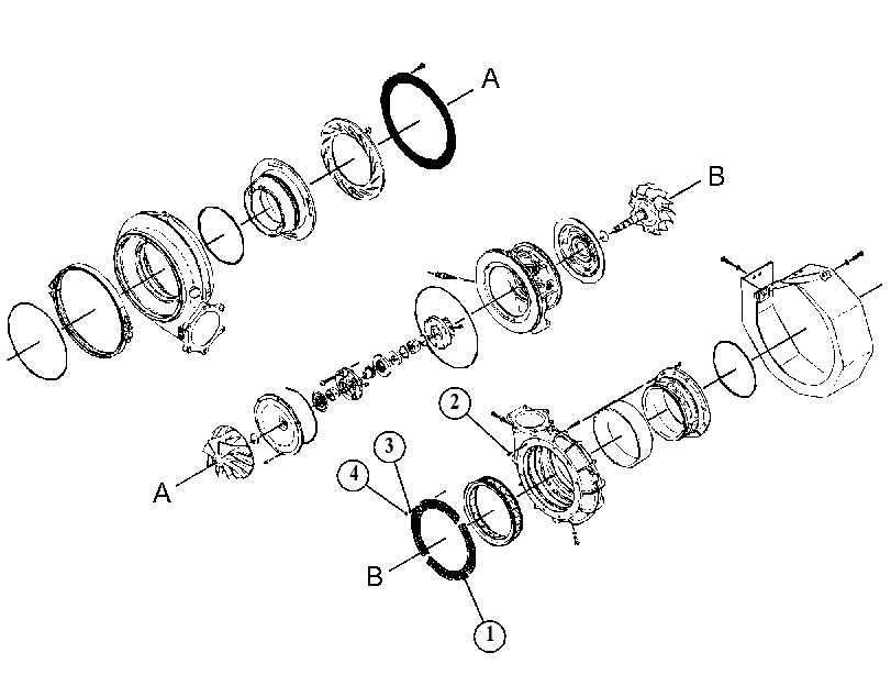 KIT-TURBOCHARGER 3732530 CAT