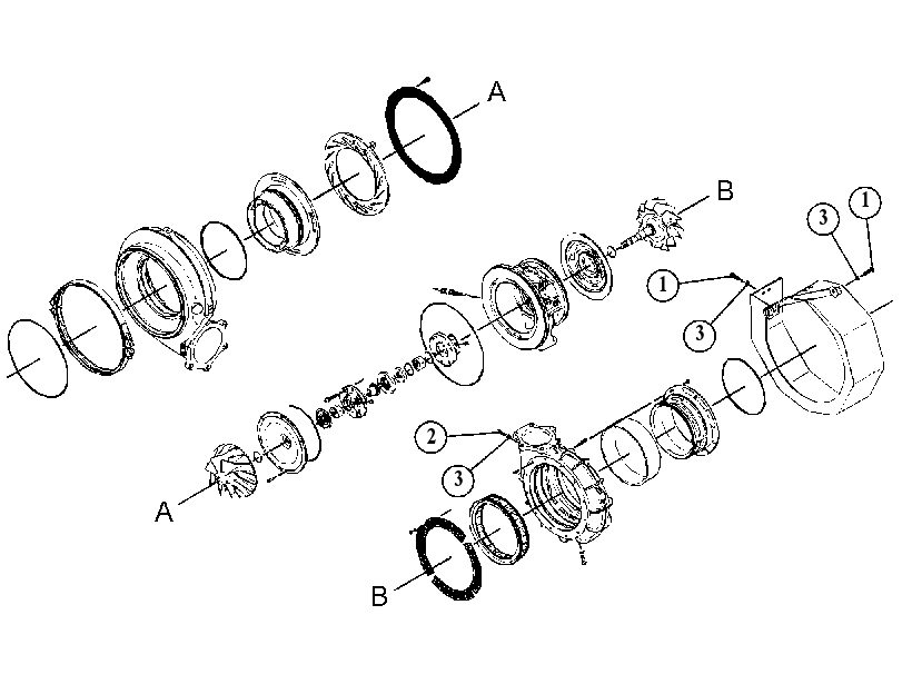 KIT-TURBOCHARGER 3732532 CAT
