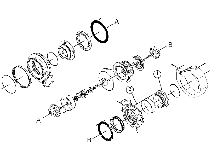 KIT-TURBOCHARGER 3732533 CAT