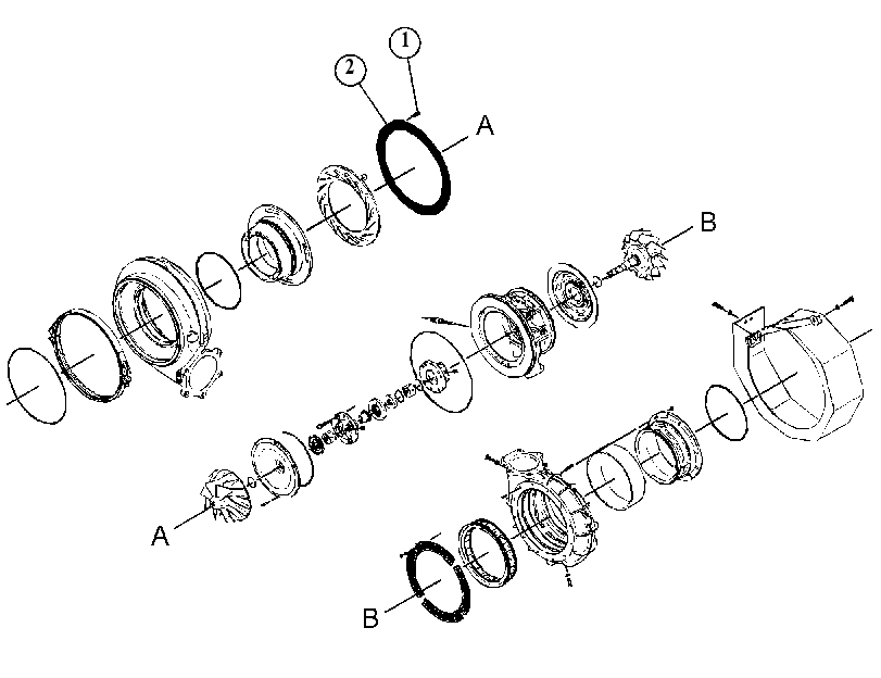 KIT-TURBOCHARGER 3732534 CAT