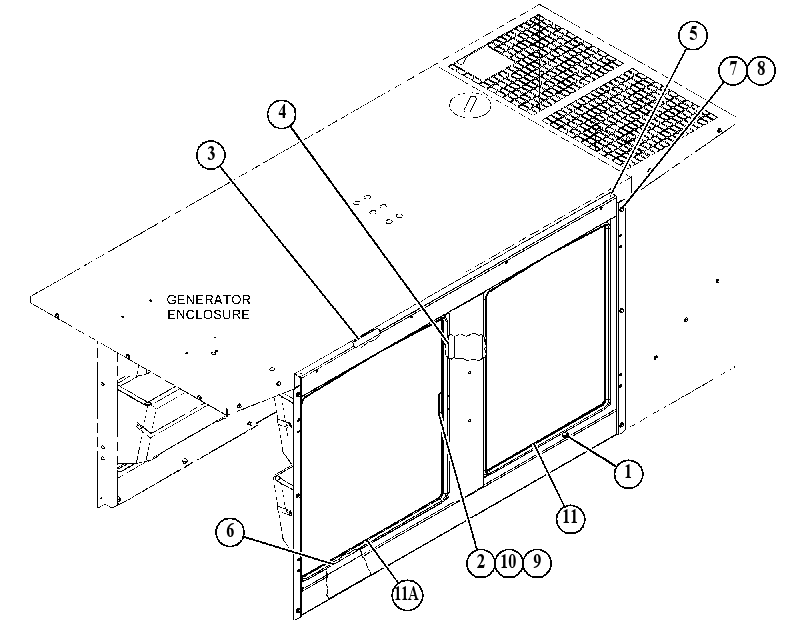 FRAME GP-DOOR 5201315 CAT