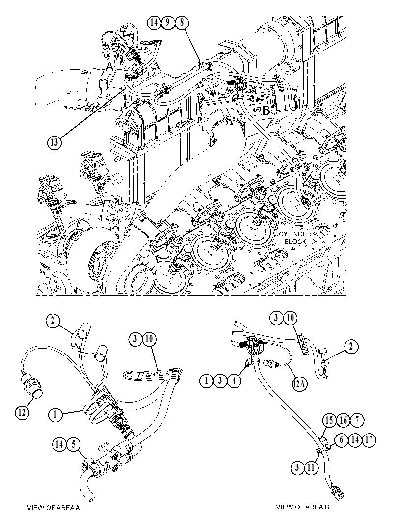 WIRING GP-AIR SHUTOFF 5550532 CAT
