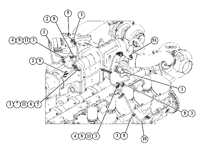 WIRING GP-AIR SHUTOFF 5743789 CAT