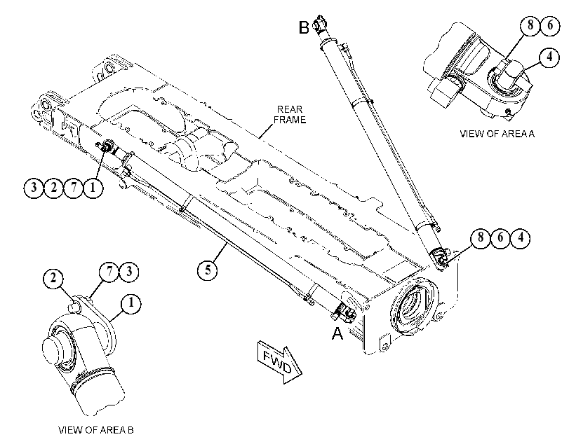 CYLINDER & MTG GP-HOIST 5383785 CAT
