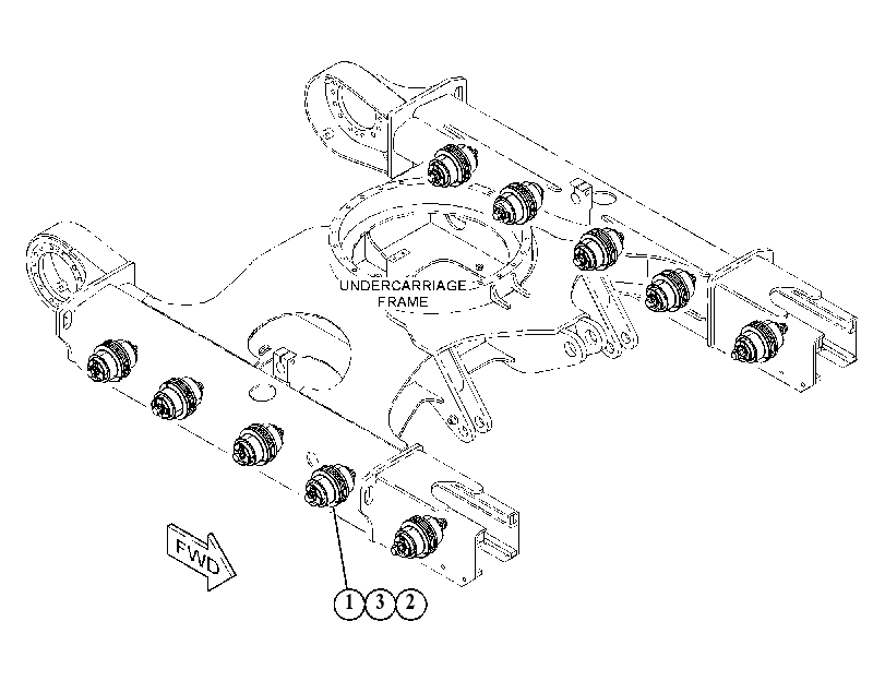 ROLLER GP-TRACK-CENTER FLANGE 5272757 CAT