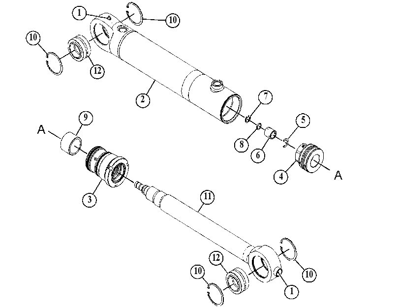 CYLINDER & SEAL GP-HYDRAULIC 5326118 CAT
