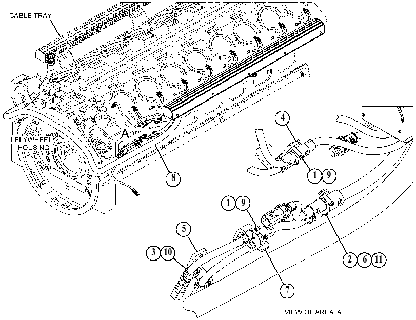 HARNESS GP-ENGINE 5197365 CAT