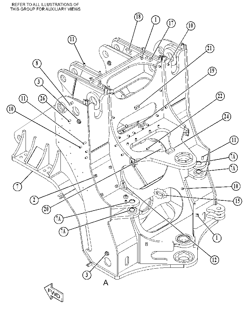 FRAME AS-FRONT 4959672 CAT