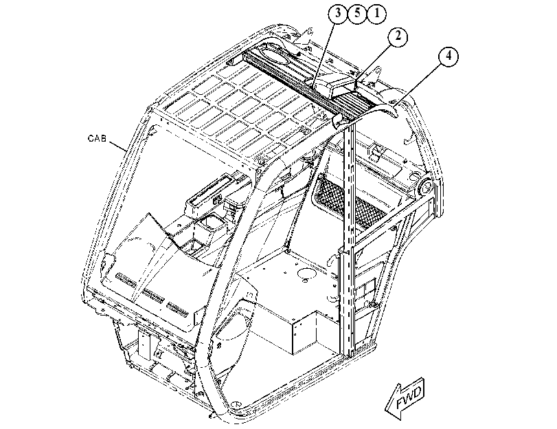 HEADLINER GP-CAB 5765371 CAT