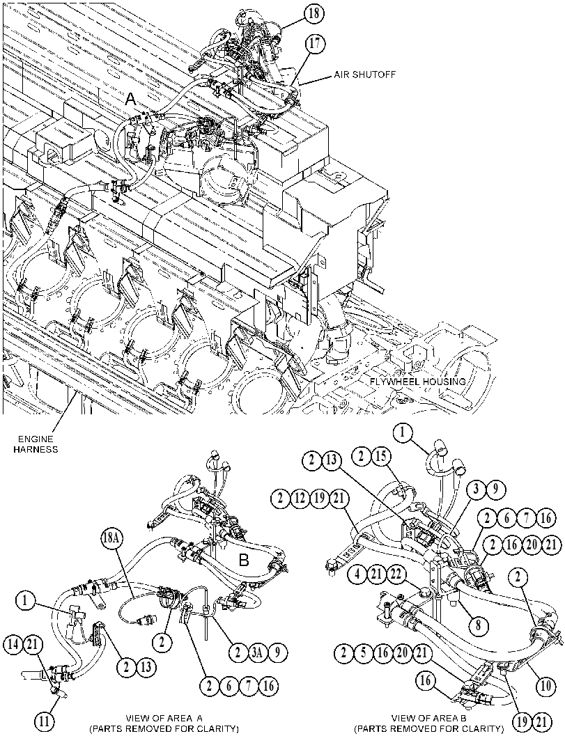 WIRING GP-AIR SHUTOFF 5197368 CAT