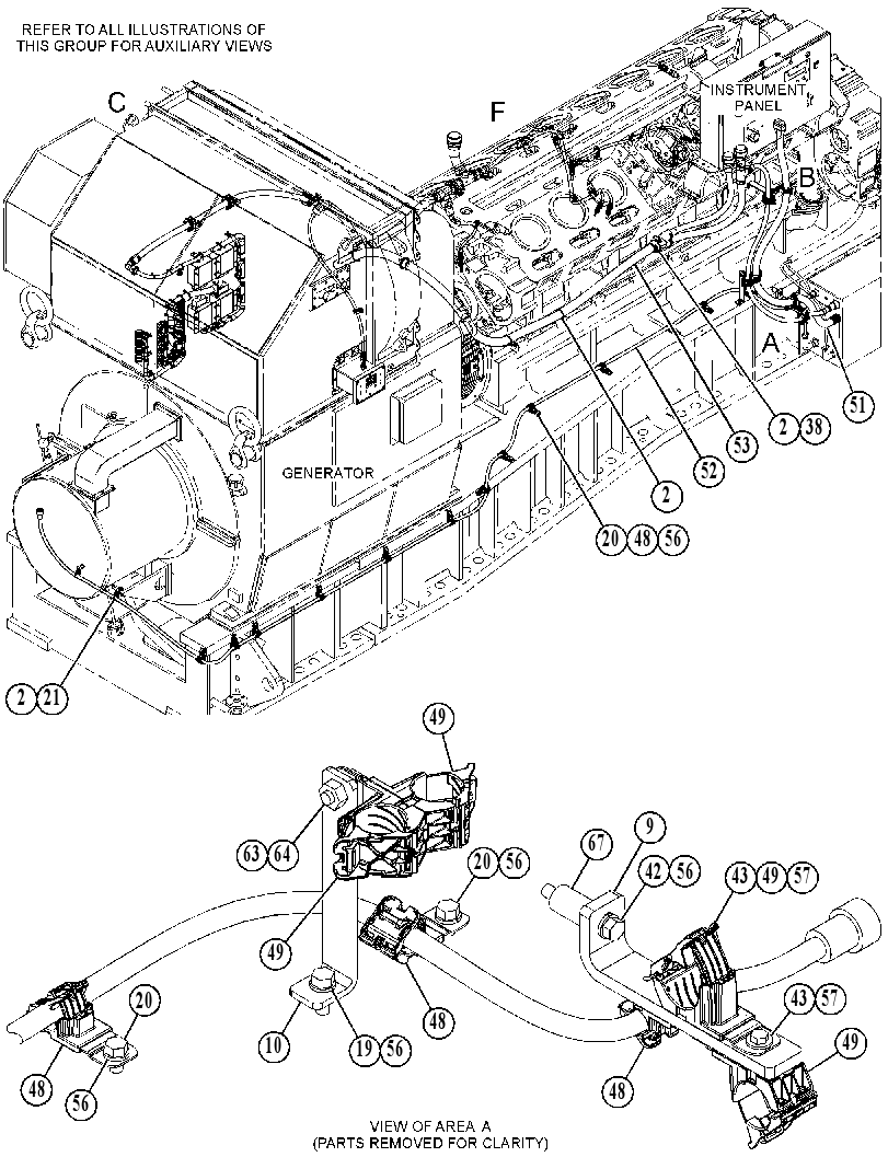Проводка двигателя 5171036 CAT