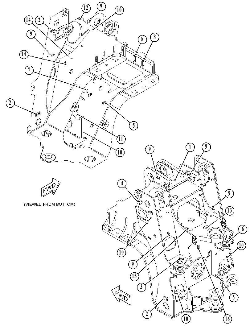 FRAME AS-LOADER 3868208 CAT