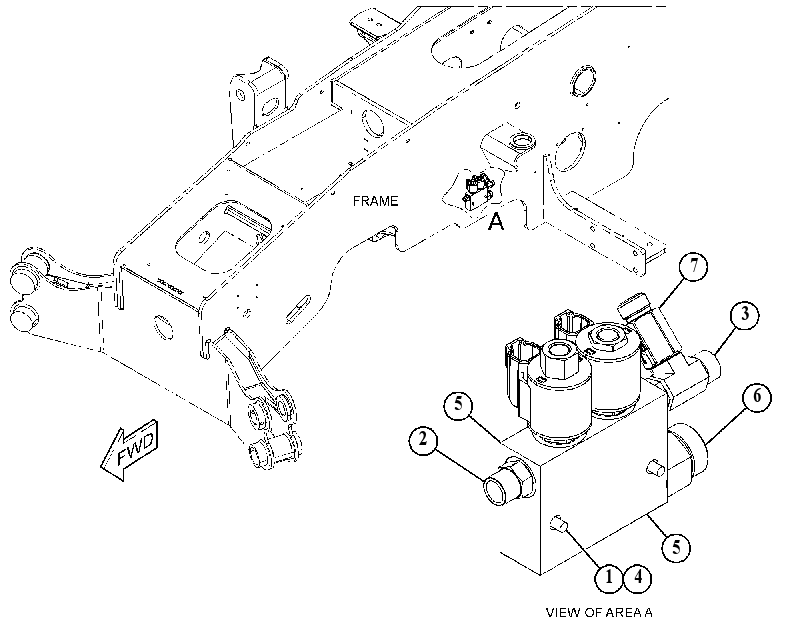 VALVE & MTG GP-PARKING BRAKE 5696758 CAT