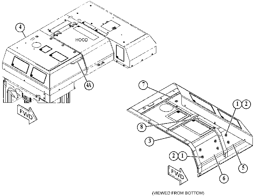 HOOD AS-ENGINE 5752722 CAT